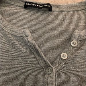 brandy melville grey long sleeve